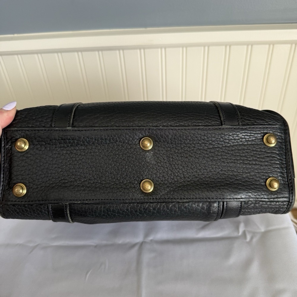 DOONEY & BOURKE CLASSIC MEDIUM SIZE BLACK PEBBLED LEATHER SHOULDER BAG PURSE - Picture 10 of 16